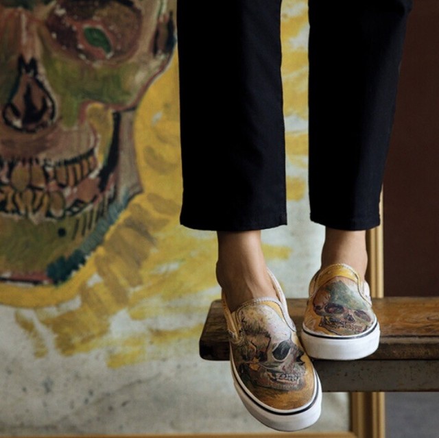 van gogh skull shoes