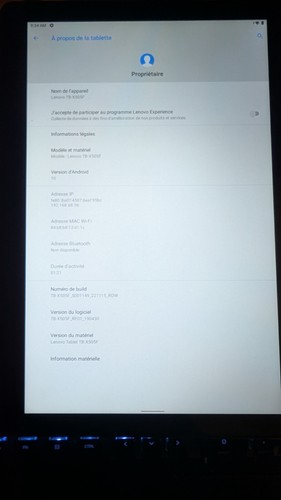 Tablette Lenovo TB-X505F 10,1 pouces 2GB RAM 32Go de stockage Android 10 - Photo 3/4