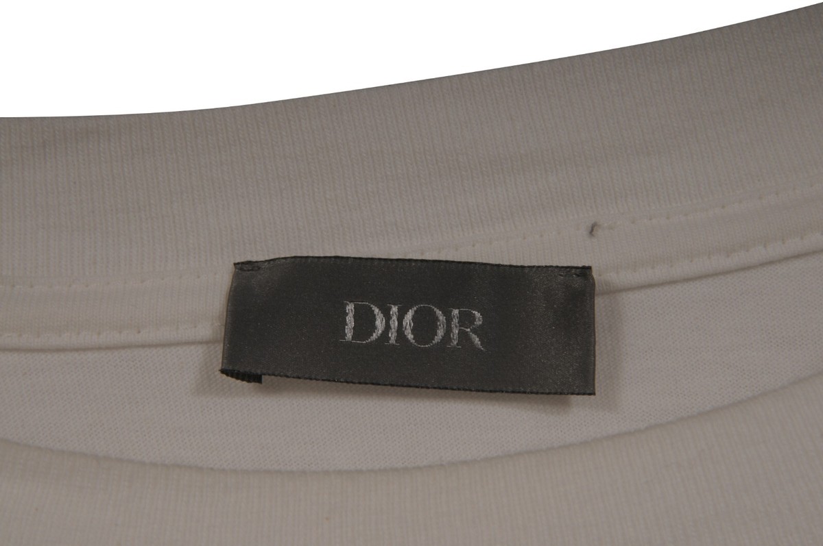 Dior Mens Astero Long Sleeve T Shirt Size Large White Red Dior Mens Astero Long Sleeve T Shirt Size Large White Red