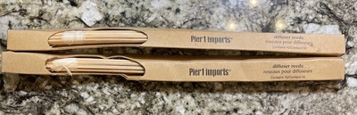 Lot Of 2-Pier 1 Refill Reeds For Reed Diffuser Oils 20 Reeds Total! NEW In Box!