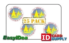 QTY: 25 | Mark of Business ID Card Hologram Overlay with Adhesive Back