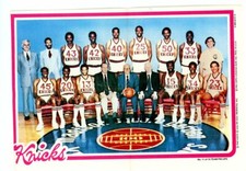 1979-80 Topps New York Knicks Mini Poster Team Bball Insert Holzman Monroe Vg-Ex