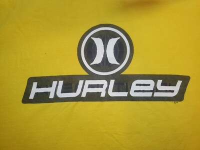 Chemise Hurley Internationale Jaune Taille L - Occasion Avec Petits Défauts