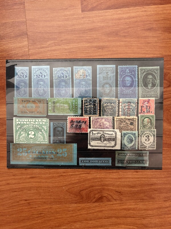 United States Internal Revenue & Local Stamps 1800's - 1900's. Lot #3 ( 25 Stamp
