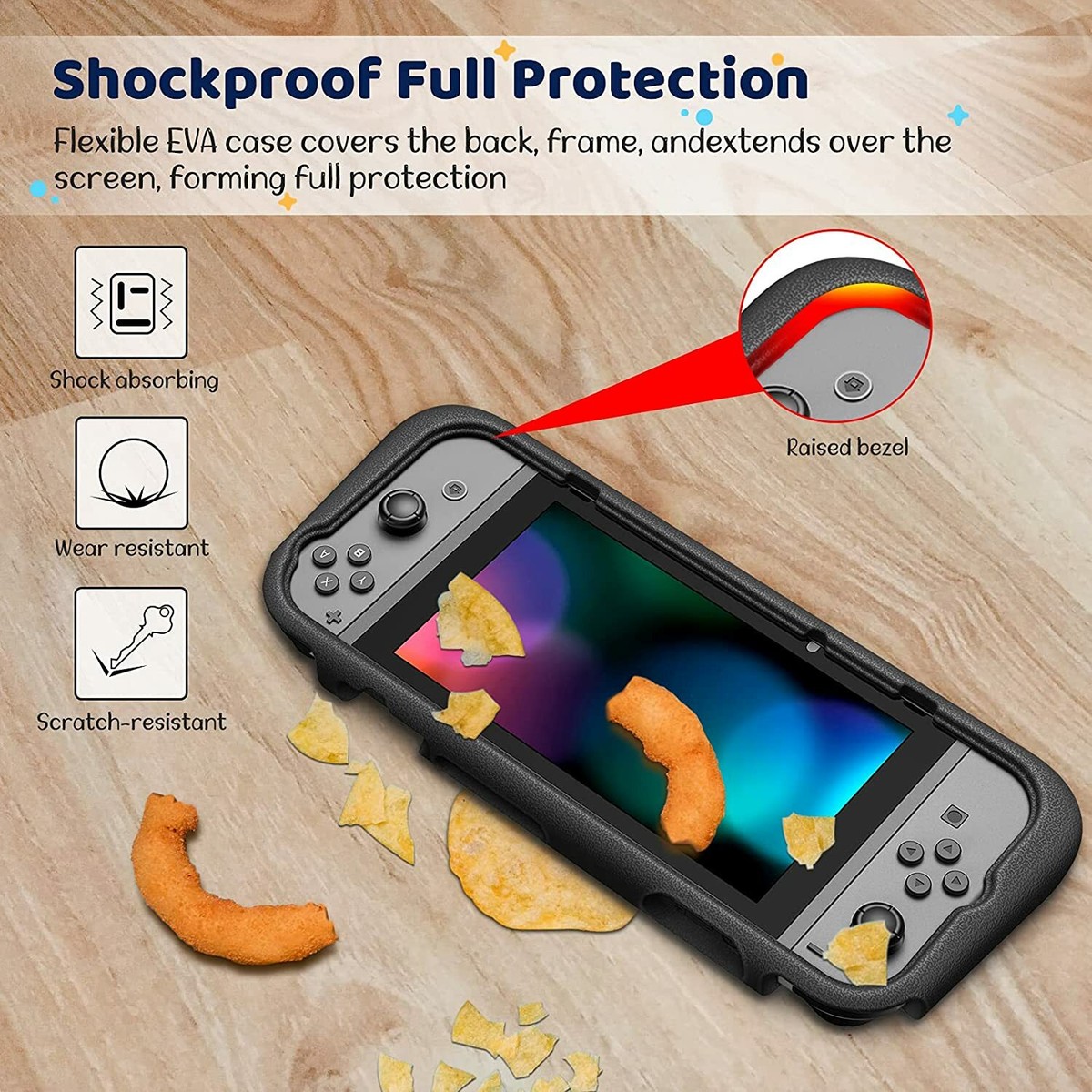 子供用品 Nintendo Switch Kids Case For Nintendo Switch Protective Cover Ergonomic Grip +2