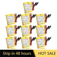 10PCS 2200mAh 6V BR-AGCF2W A98L-0031-0011 PLC Lithium Battery with Black Plug