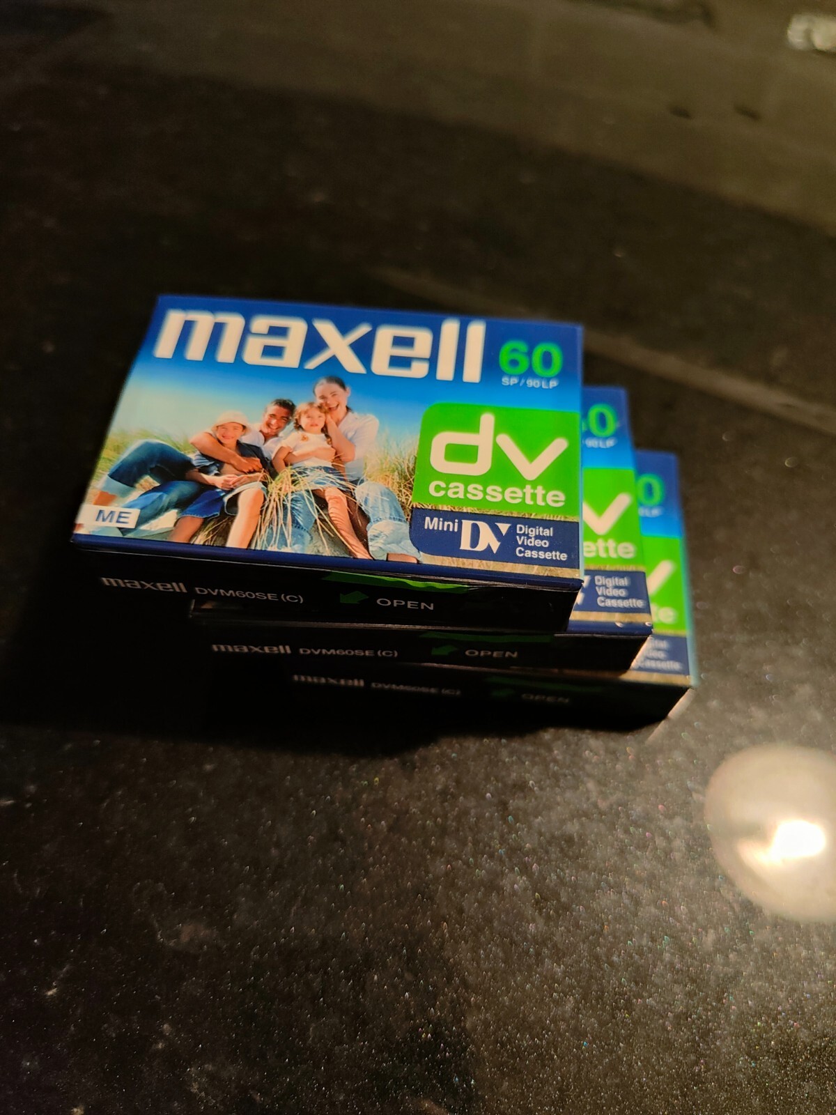 3 cassette video mini-dv Maxell DVM-60 60 min.Sp /90 min LP DVC minidv mini dv