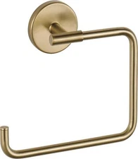 Champagne Bronze Towel Ring Durable Bathroom Hardware Easy Install Delta Trinsic