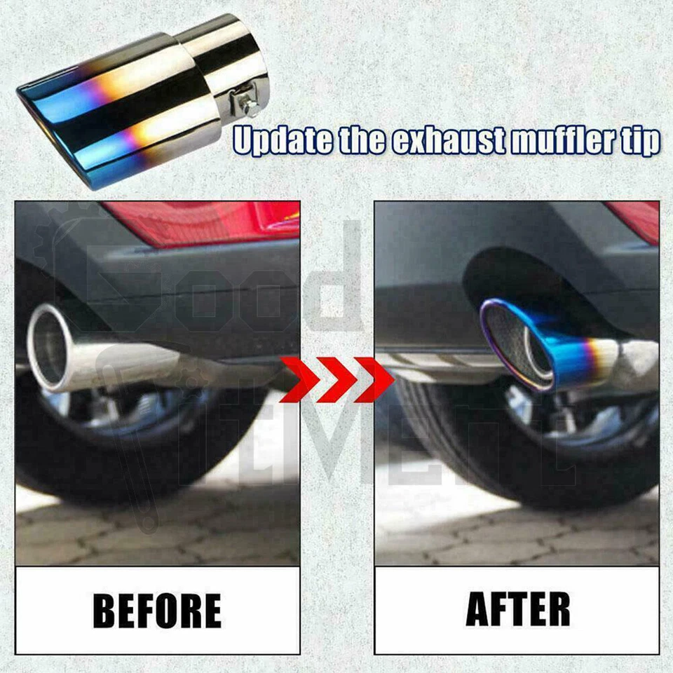 Глушитель с наконечником задней выхлопной трубы из нержавеющей стали для Nissan Altima 1998-19 - Изображение 2 из 4