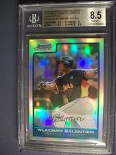 WLADIMIR BALENTIEN 2006 Bowman Chrome Draft Refractor #FG22 BGS NM-MT+ 8.5