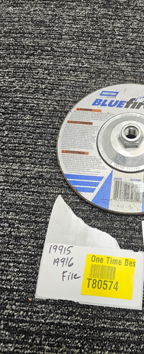 (QTY 5) Norton Abrasive 66252843235 Mola centrale depressa tipo 27 7 pollici - Foto 8 di 8