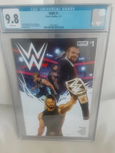 WWE #1 Cover A Seth Rollins Roman Reigns Dean Ambrose 1st Printing 2017 CGC 9.8 
