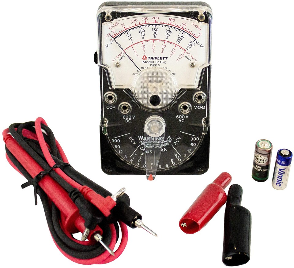 Vintage Triplett Modelo 310 Tipo 5-Multímetro Analógico Portátil