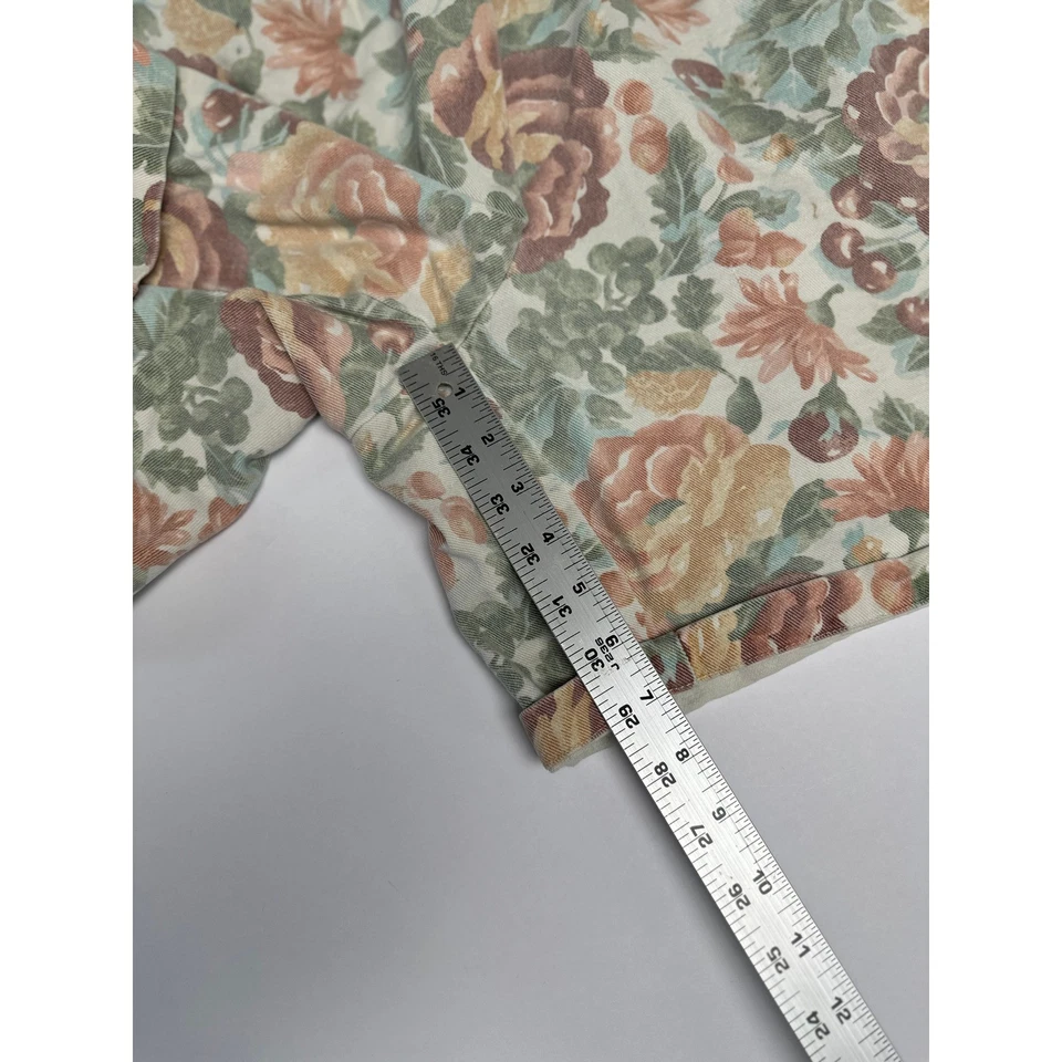 Pantalones Cortos De Colección Años 80 90 Estampado Floral Cintura Alta Sueltos Denim Mamá Para Mujer Talla 16 Foto 4 de 4