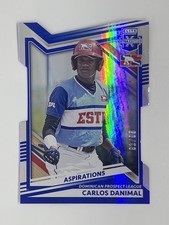 2022 Elite Extra Edition Aspirations Blue Die Cut /95 Carlos Danimal DPL #196