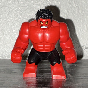 LEGO Red Hulk Bigfig Minifigure Marvel Super Heroes Plastic 3 Pieces