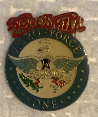 Vintage 1980’s Aerosmith Band Aero Force One Enamel Pin Badge - Image 1 of 3
