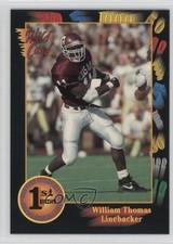1991 Wild Card Draft William Thomas #82 Rookie RC z6b. rookie card picture