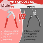 Car Clip Pliers, Panel Clip Removal Pliers, Professional Plastic Fastener Remova