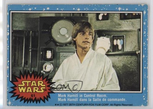 1977 OPC Star Wars #61 Mark Hamill in Control Room — Raw