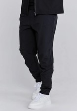 SikSilk Mens Black Smart Joggers Medium 32" Waist