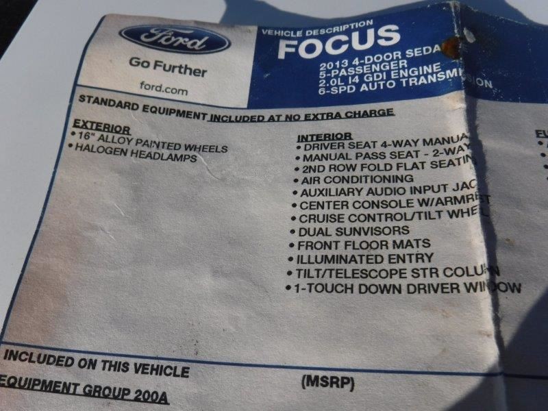 Air Cleaner Gasoline 2.0L Without Turbo Fits 12-18 FOCUS 1061499