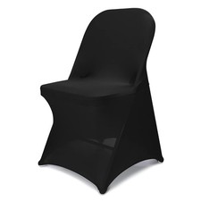 Spandex Folding Chair Covers 100PCS Stretch Washable Black Babenest Halloween