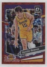 2023-24 Panini Donruss Optic International Red Prizm Austin Reaves #160 0w77