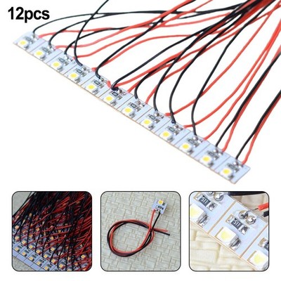 Vorverdrahtet-LED-Leuchten 12pcs Accessories Building Parts Cold White Lamp