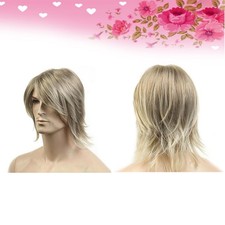 Hair Piece for Men Synthetic Wigs Costume Men's Baldness Covering