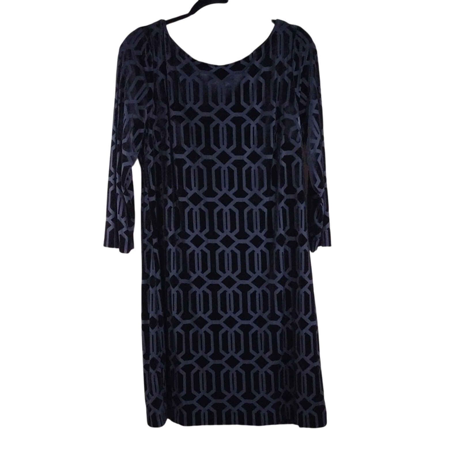 Jessica Howard Blue Purple Stretchy Plus Size Long Sleeve Zip Up Formal Dress