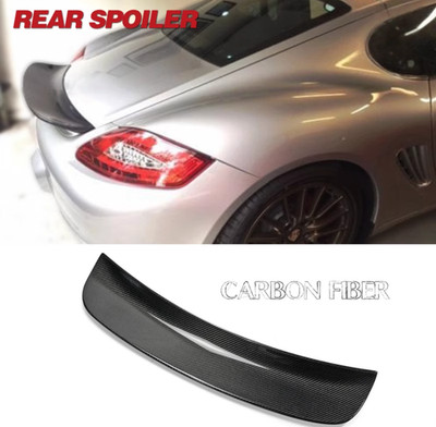 For Porsche 987 Cayman 2006-2012 Real Carbon Fiber Rear Trunk Spoiler Wing