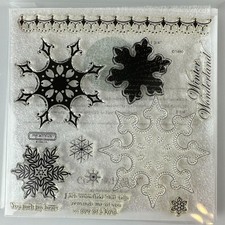 My Acrylix Premium Quality Decorative Stamps D1480 Snowflakes