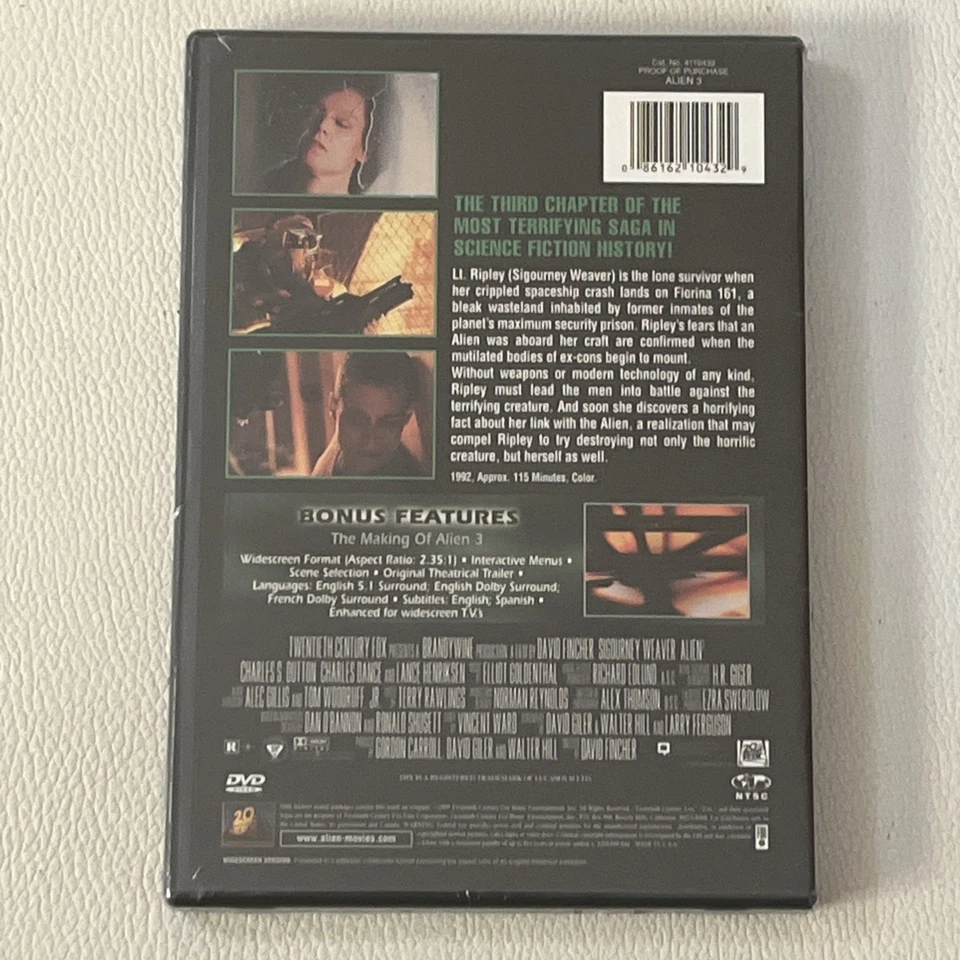 Alien 3 DVD - New & Sealed - Image 2 of 2