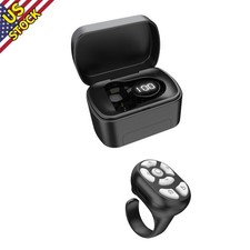 Bluetooth Remote Control Scrolling Ring W/Charging Bin Video Browser Controller