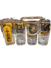Missouri University Football Glasses Set Of 4 - 1969/70/71/72