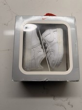 Nike Air Force 1 Low Crib White I CK2201-100 c2 KIDS NEW WITH DEFECTS