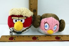 Star Wars Angry Birds Luke Skywalker Princess Leia Plush Collectible Toy