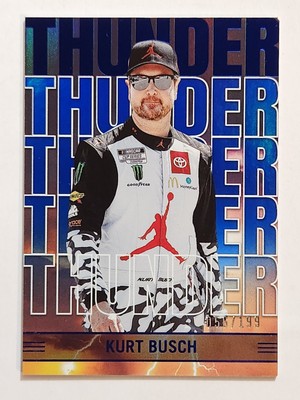 2023 Panini Chronicles NASCAR Racing Thunder #1 Kurt Busch Blue #056/199