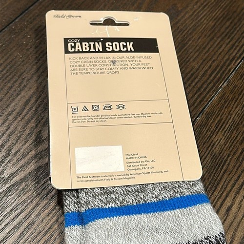 Filed & Stream Cozy Cabin Sock Aloe Infused NEW One Size Men’s - Picture 6 of 7