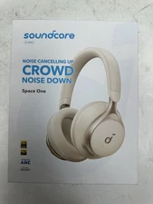 Soundcore Space One Wireless Over-Ear Headphones Latte Cream NEW Sealed