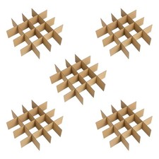 5 Pack Carton Partitions Cardboard Boxes Packaging with Dividers for Moving