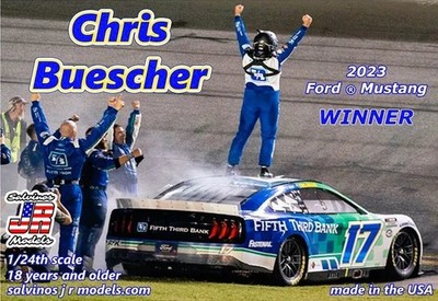 1/24 Chris Buescher 2023 NASCAR Ford Mustang Winner Race Car (Daytona 400)