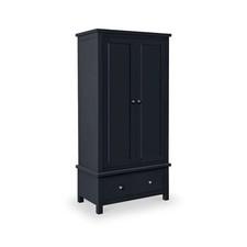 Roseland Furniture Cornish Black Double Wardrobe RRP £505