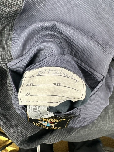 Hart Schaffner Marx Blazer Men 44L Grey Glen Plaid 2 Button Sports Coat USA Made - Picture 5 of 22