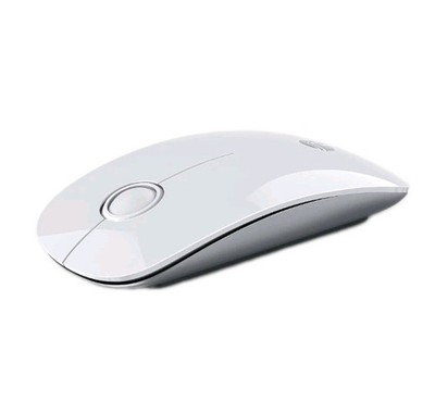 RAPIQUE Bluetooth Wireless Cordless Mouse Slim Dual Mode  1600 DPI White