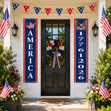 New 4Th of July Decorations Outdoor, 250Th Anniversary Red White Blue Decor Patr