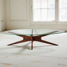 Vintage Adrian Pearsall Mid Century Walnut Jacks Coffee Table