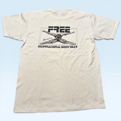 Vintage Ronnie Coleman Free International Body Gear Shirt L White Jerzees TShirt