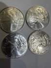 Silver eagle dollars lot of 4 (Listing G)